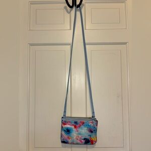 Tie Dye Crossbody Bag colorful purse travel tote party rainbow holiday gifts fun